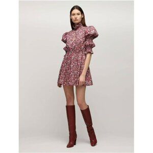 Philosophy di Lorenzo Serafini Puff Shoulder Dress in Red 2 Womens Floral